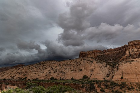 Fahrt zum Grand Canyon bei schlechtem Wetter