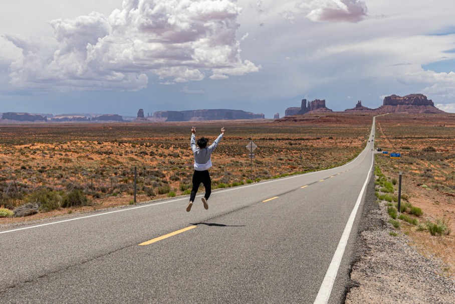 Forrest Gump Hill bei Monument Valley