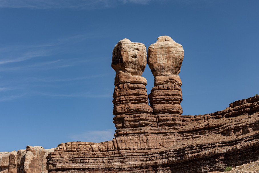 Navajo Twins bei Bluff