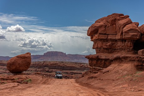 Potash Road am Shafer Trail im Canyons Nationalpark